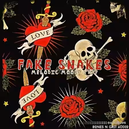 Bones N Grit Audio Fake Snakes: Melodic Moody Trap [WAV] - Sample Pack Artwork