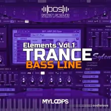District Of Sound Trance Bass Line Elements Vol.1 [Synth Presets, DAW Templates] - Sample Pack Artwork