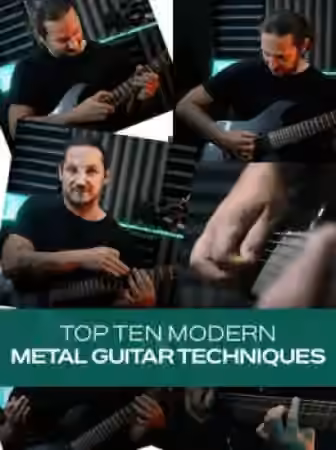 Groove3 Top 10 Modern Metal Guitar Techniques [TUTORiAL] - Sample Pack Artwork