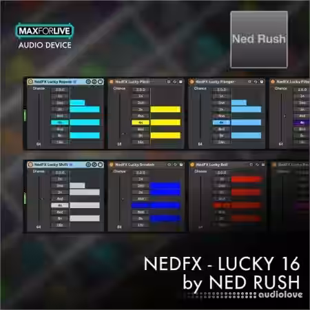 Isotonik Studios NedFX Lucky 16 by Ned RUSH [Ableton Live] - Sample Pack Artwork
