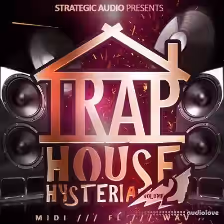 Strategic Audio Trap House Hysteria Vol.2 [WAV, MiDi, DAW Templates] - Sample Pack Artwork