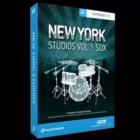 Toontrack SDX New York Studios Vol.1 v1.5.0 NO INSTALL for SD3 [WiN] - Sample Pack Artwork