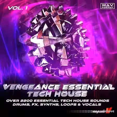 Vengeance Sample Pack Vengeance Essential Tech House Vol.1 [WAV] - Sample Pack Artwork